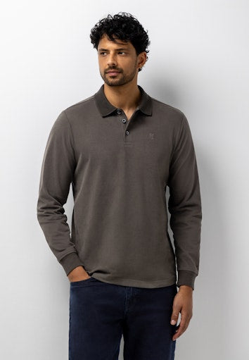 Polo's lange mouw bruin State of Art