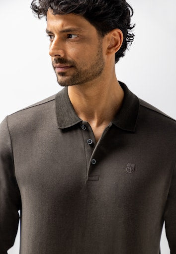 Polo's lange mouw bruin State of Art