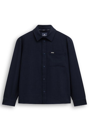 Hemden lange mouw blauw State of Art
