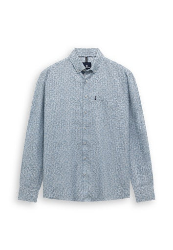 Hemden lange mouw blauw State of Art