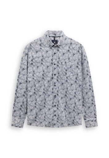 Hemden lange mouw blauw State of Art