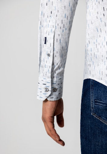 Hemden lange mouw blauw State of Art