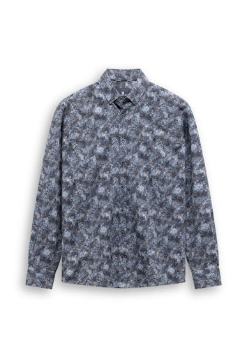 Hemden lange mouw blauw State of Art