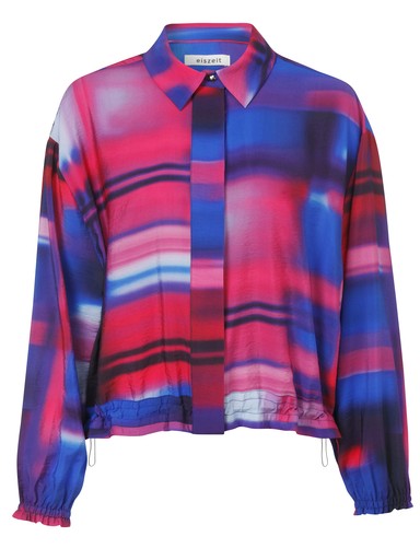 Blouses lange mouw blauw eiszeit