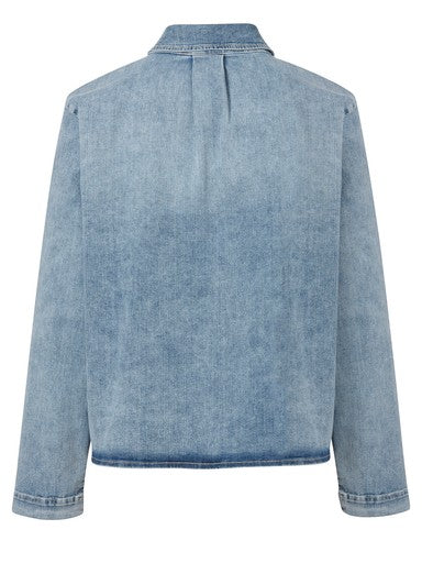 Blouses lange mouw blauw eiszeit
