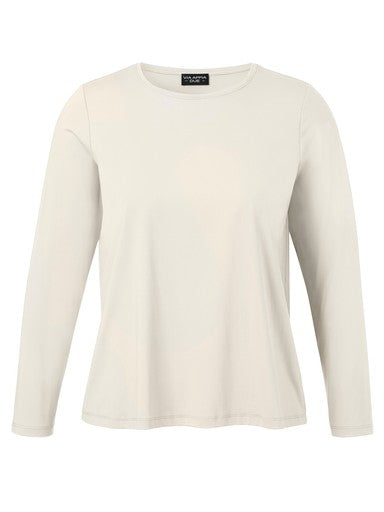 T-shirts lange mouw beige Via Appia Due