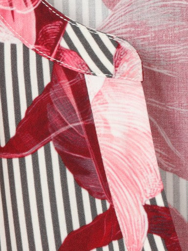 Blouses lange mouw rood Via Appia Due
