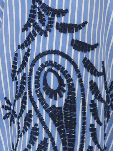 Blouses lange mouw blauw Via Appia Due