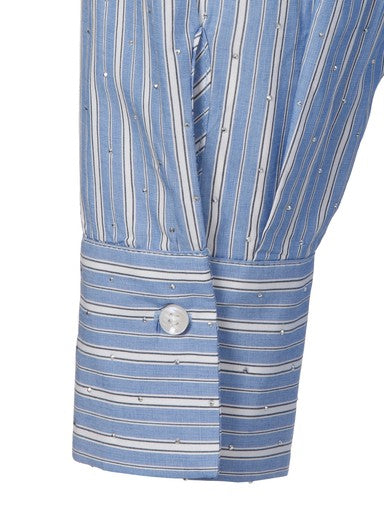 Blouses lange mouw blauw Via Appia Due