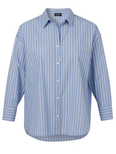 Blouses lange mouw blauw Via Appia Due