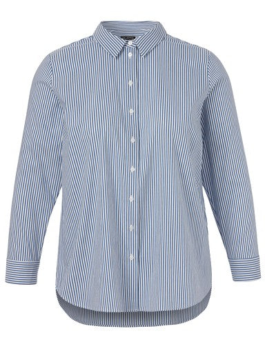 Blouses lange mouw blauw Via Appia Due