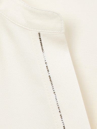Blouses korte mouw beige Via Appia Due