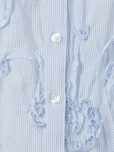 Blouses lange mouw blauw Via Appia Due