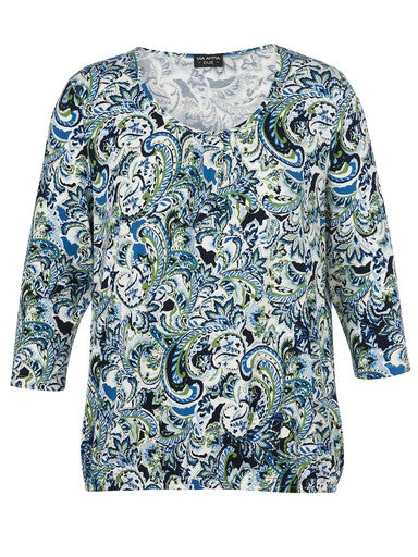 T-shirts lange mouw blauw Via Appia Due