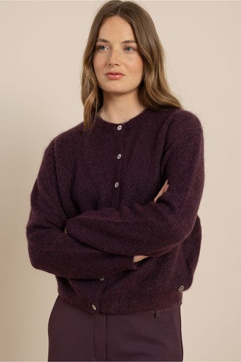 Cardigans paars Studio Anneloes