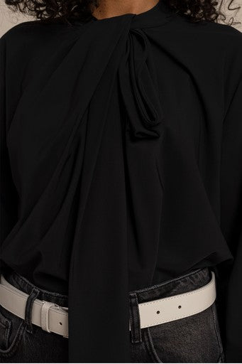 Blouses lange mouw zwart Studio Anneloes
