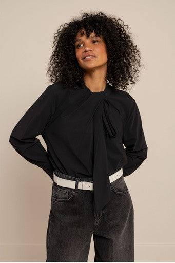 Blouses lange mouw zwart Studio Anneloes