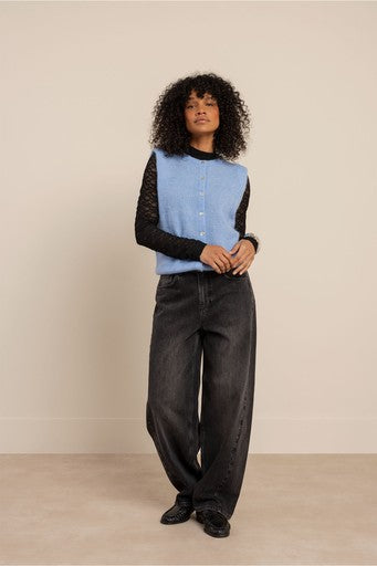 T-shirts lange mouw zwart Studio Anneloes