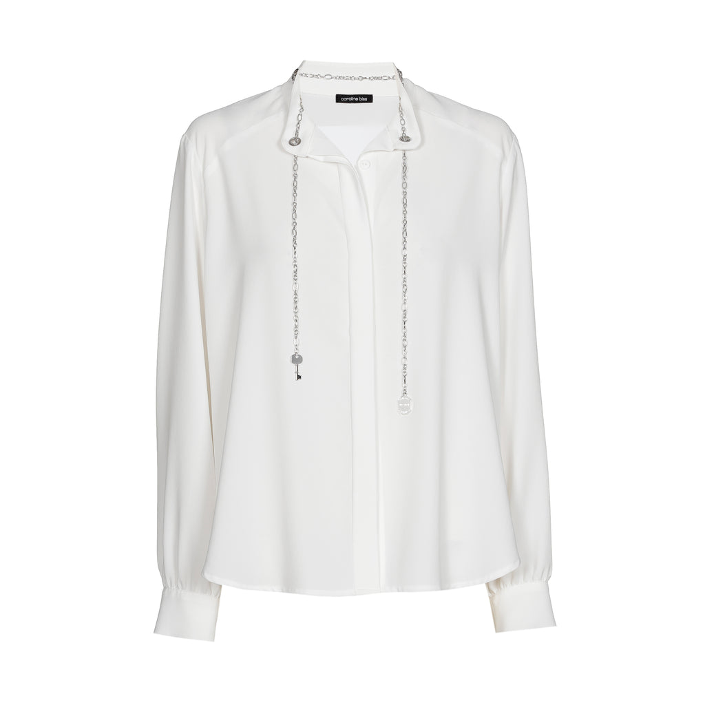 Blouses lange mouw beige Caroline Biss