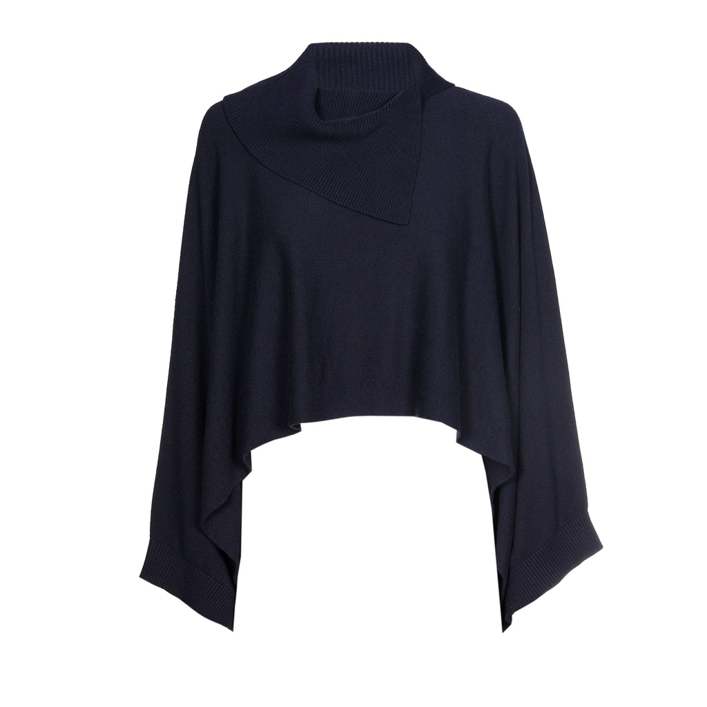 Poncho's navy Caroline Biss