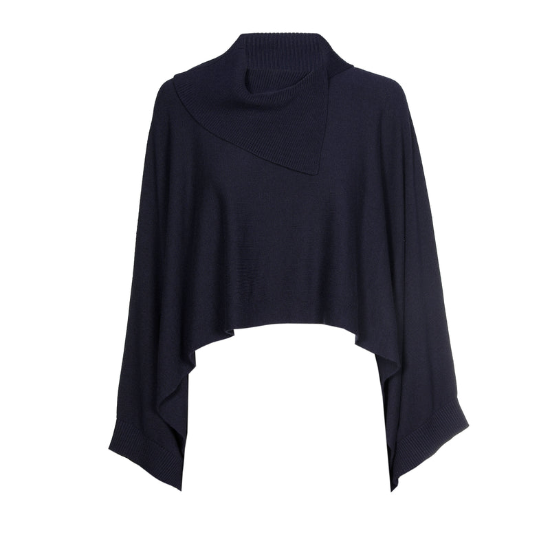 Poncho's navy Caroline Biss