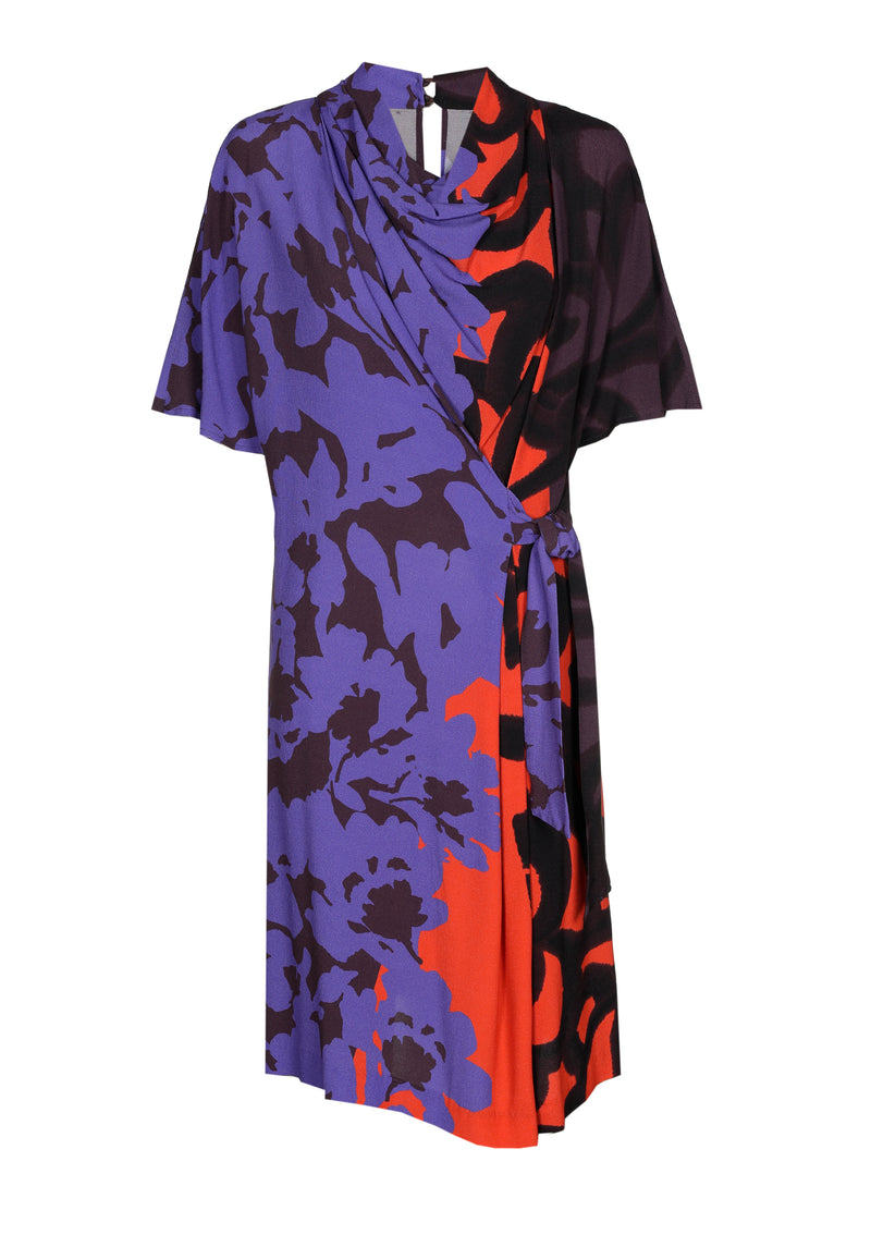 Jurken korte mouw multicolor Caroline Biss