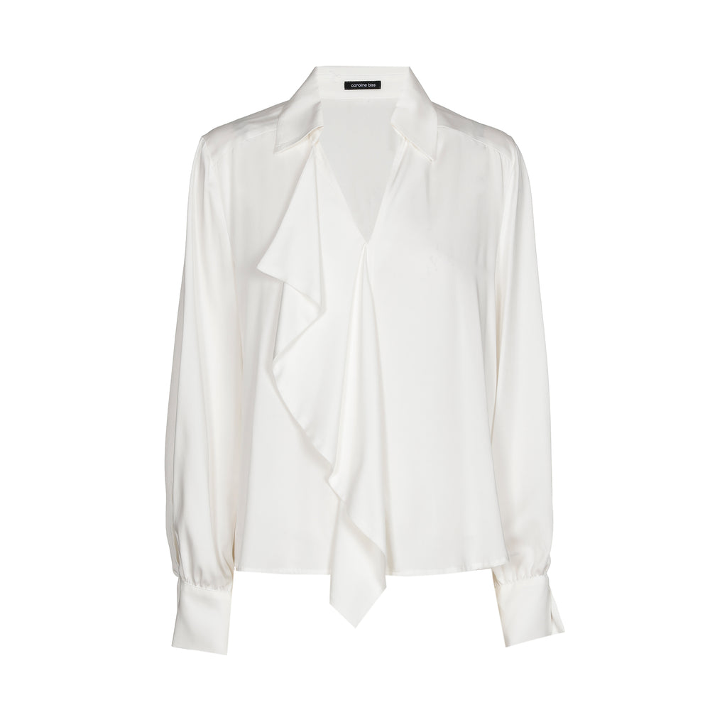 Blouses lange mouw beige Caroline Biss