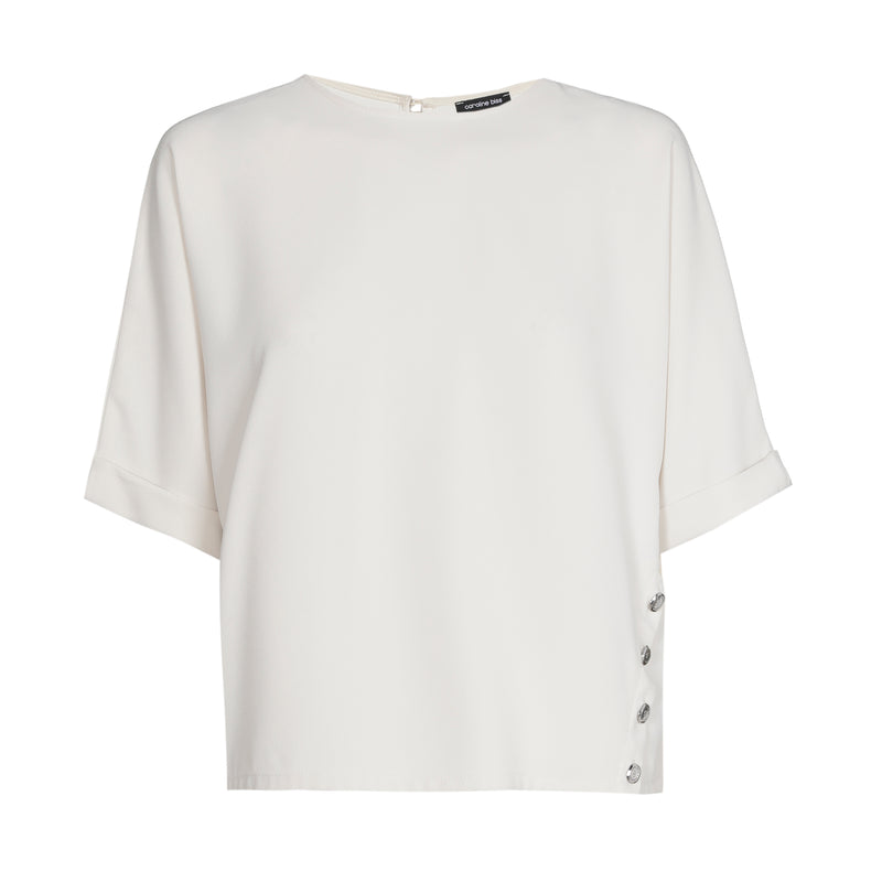 Blouses korte mouw beige Caroline Biss