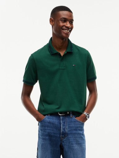 Polo's korte mouw groen Tommy Hilfiger