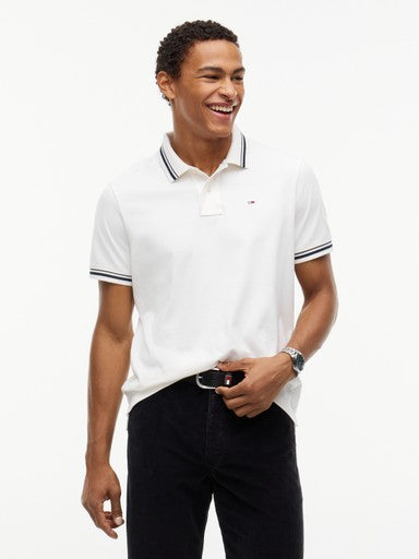 Polo's korte mouw wit Tommy Hilfiger