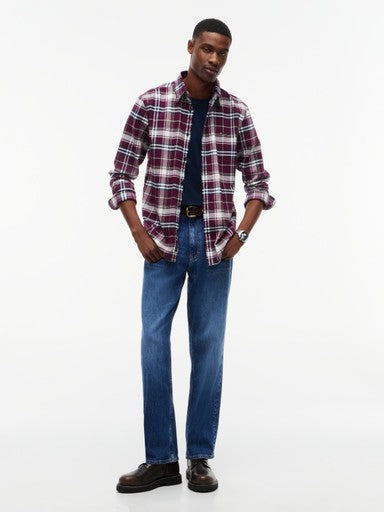 Hemden lange mouw rood Tommy Hilfiger