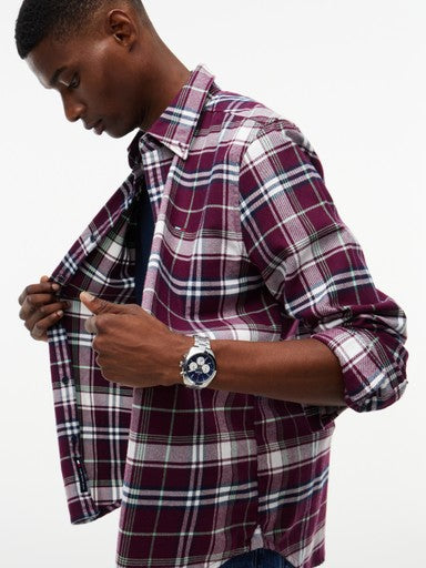 Hemden lange mouw rood Tommy Hilfiger