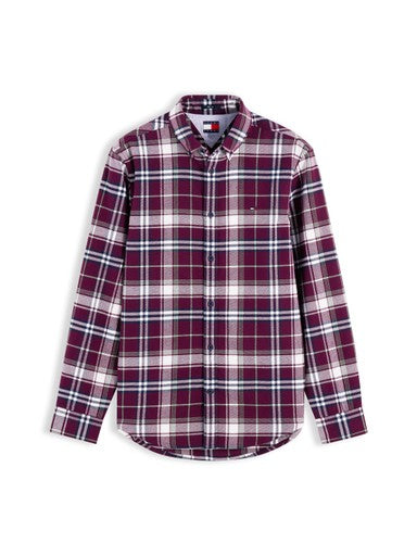 Hemden lange mouw rood Tommy Hilfiger