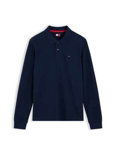 Polo's lange mouw navy Tommy Hilfiger