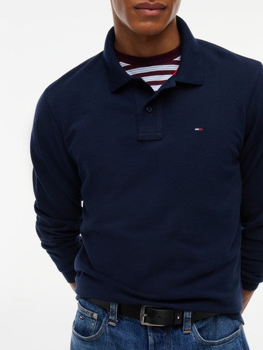 Polo's lange mouw navy Tommy Hilfiger