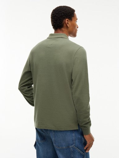 Polo's lange mouw groen Tommy Hilfiger