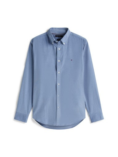 Hemden lange mouw blauw Tommy Hilfiger