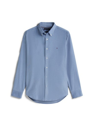Hemden lange mouw blauw Tommy Hilfiger