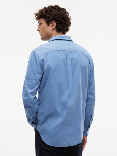 Hemden lange mouw blauw Tommy Hilfiger