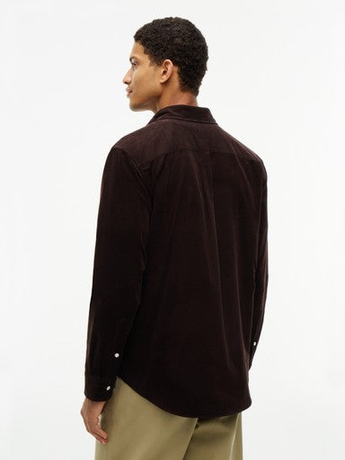 Hemden lange mouw bruin Tommy Hilfiger
