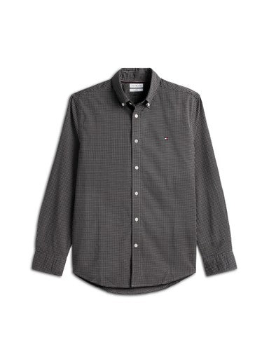 Hemden lange mouw grijs Tommy Hilfiger