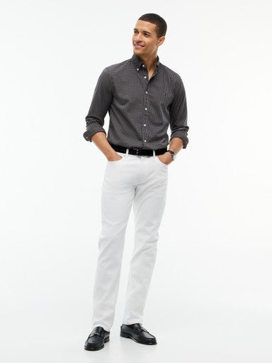 Hemden lange mouw grijs Tommy Hilfiger