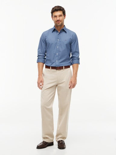 Hemden lange mouw blauw Tommy Hilfiger