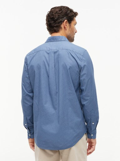 Hemden lange mouw blauw Tommy Hilfiger