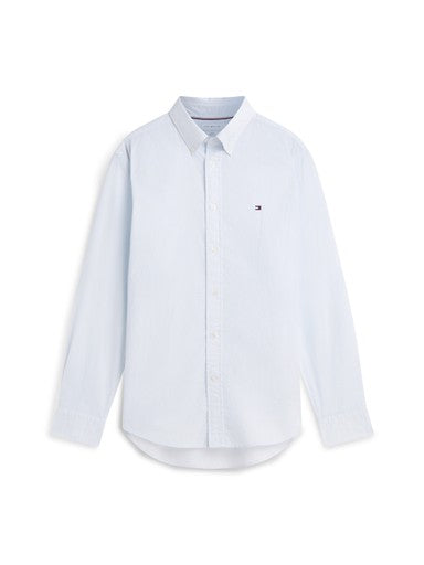 Hemden lange mouw blauw Tommy Hilfiger