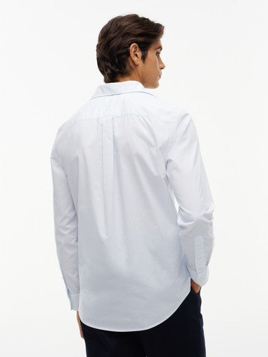 Hemden lange mouw blauw Tommy Hilfiger