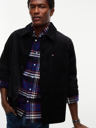 Hemden lange mouw blauw Tommy Hilfiger