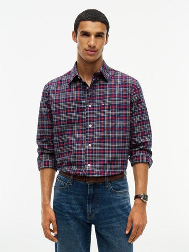Hemden lange mouw blauw Tommy Hilfiger