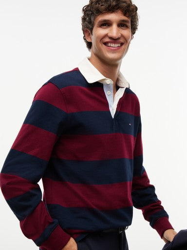 Polo's lange mouw rood Tommy Hilfiger