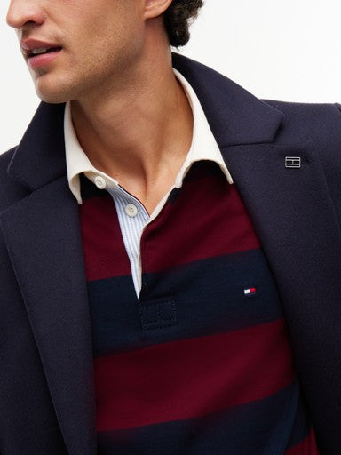 Polo's lange mouw rood Tommy Hilfiger